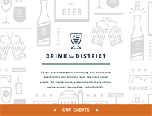 Tablet Screenshot of drinkthedistrict.com
